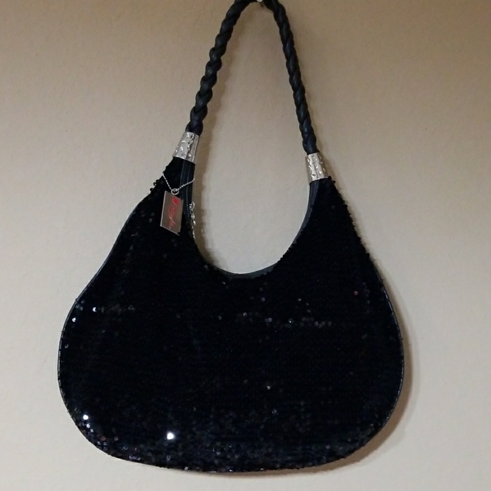 Black large handbag
